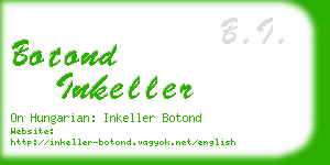 botond inkeller business card